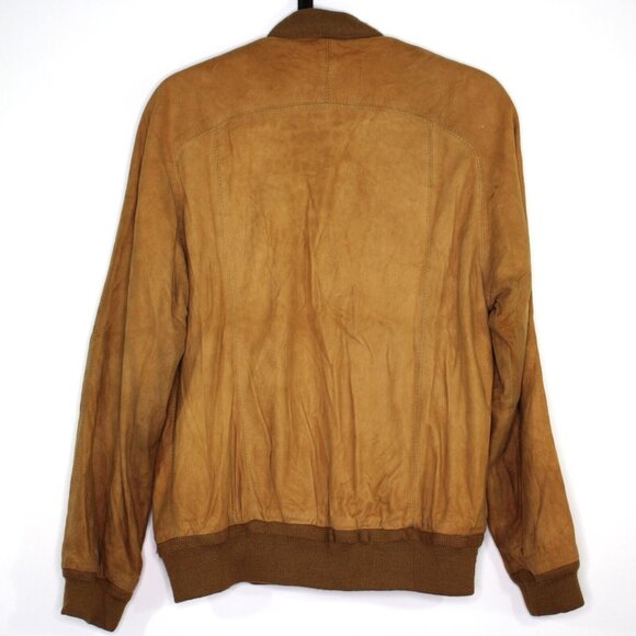 Vintage Burberrys Burberry Womens 12 Suede Leather Bomber Jacket L559 - Picture 9 of 9